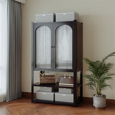 Stalen 2-Deurs Metalen Locker Kast met Plank Duurzaam Verstelbaar Hangend Modern Design