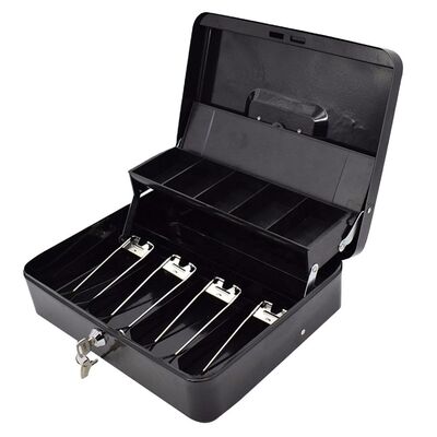 Mini Metalen en ABS afsluitbare geldkist met sleutelslot spaarpot thuisveiligheid organizer kluis met geldlade gleuf