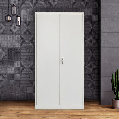 Steel Cupboard 2 Doors Storage Filing Cabinets Metal File Cabinet
