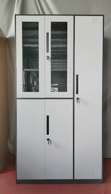 5 Door Steel Locker Cabinet with Individual Compartments, Metal Employee Wardrobe for Clothing and Personal Belongings in Offices, Schools and Gyms